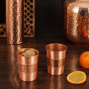 Copper Stemless Glass S/2