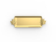 Aluminium Tray with Leaf Handles