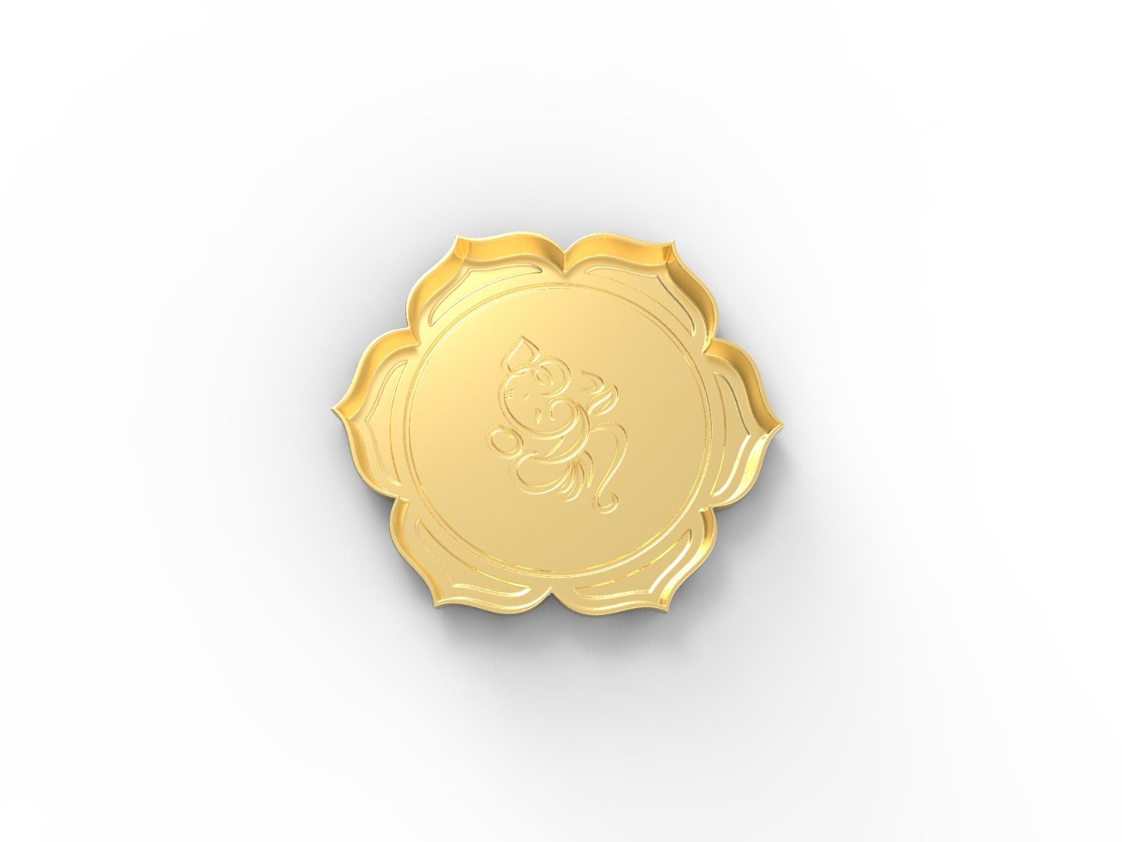 Ganesh Ji Urli in Gold Finish – Floating Bowl