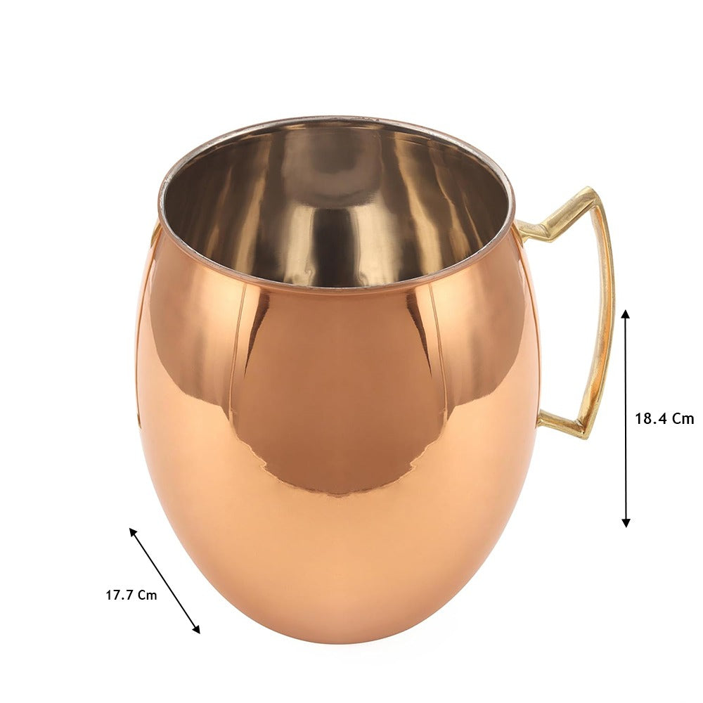 Jumbo Shiny Copper Moscow Mule Mug