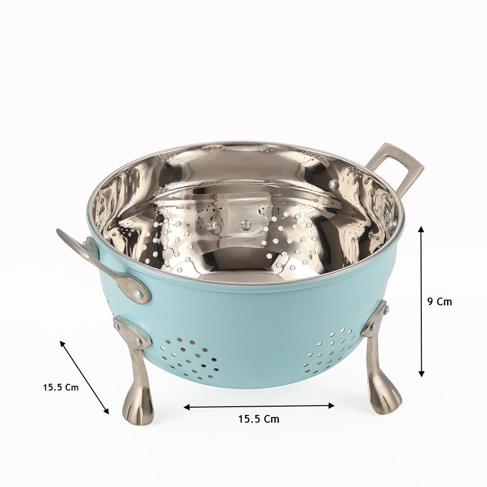 Small Stainless Steel Colander with Handle – Alcu