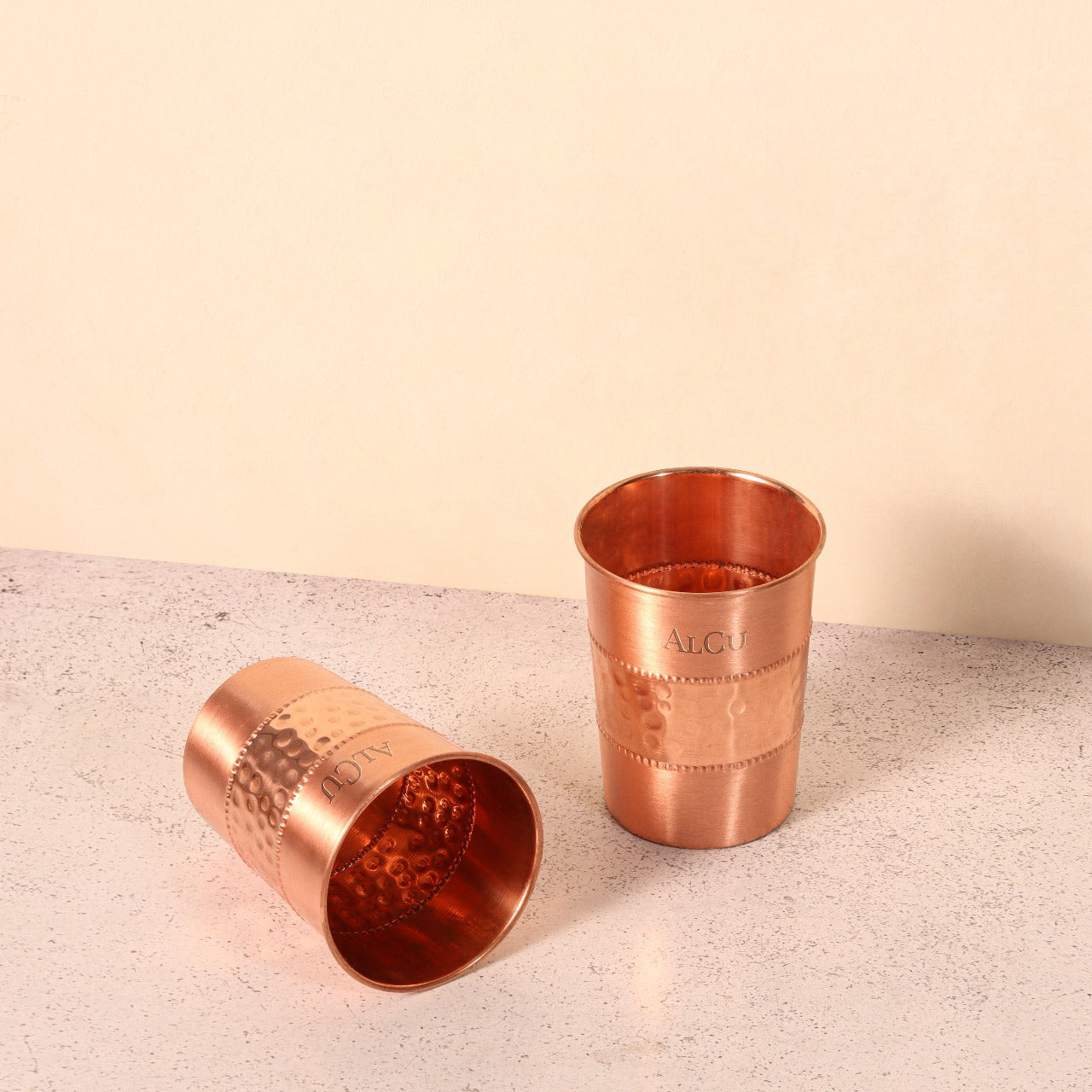 Copper Stemless Glass S/2