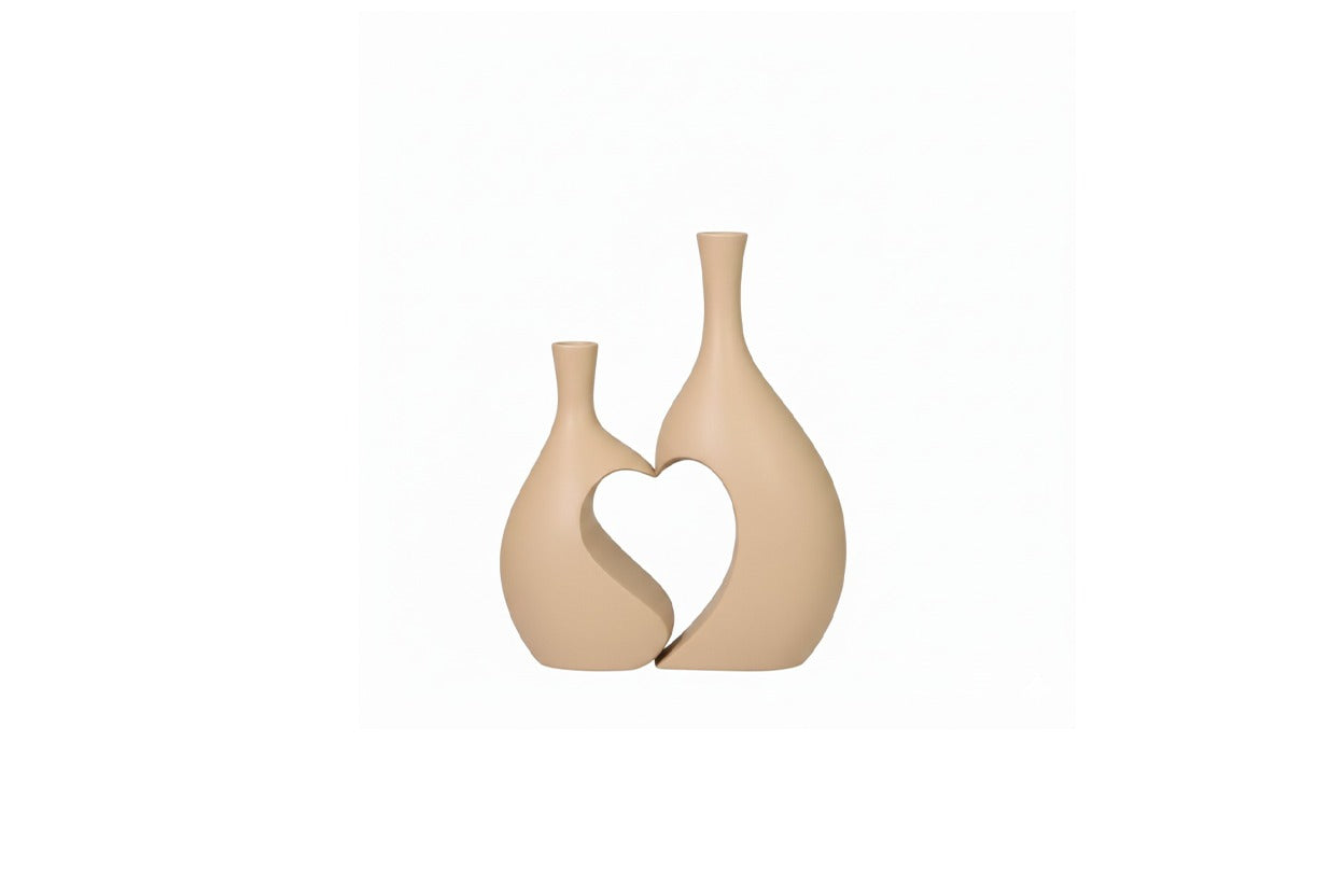 Crescent Heart Flower Vase