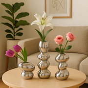 Almunium Pebble Duo Planter